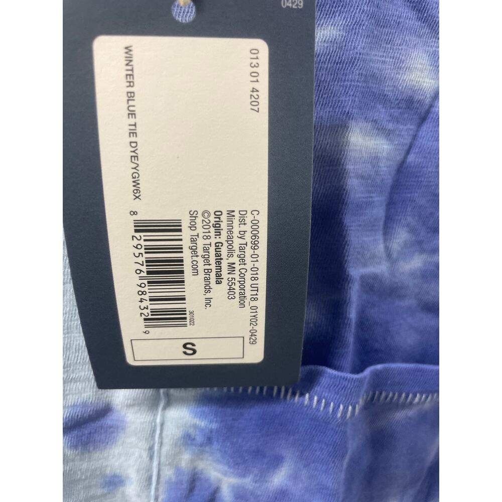 Universal Threads Co Tie-Dye Short Sleeve Crop Top Size Small Color winter blue - Picture 4 of 6